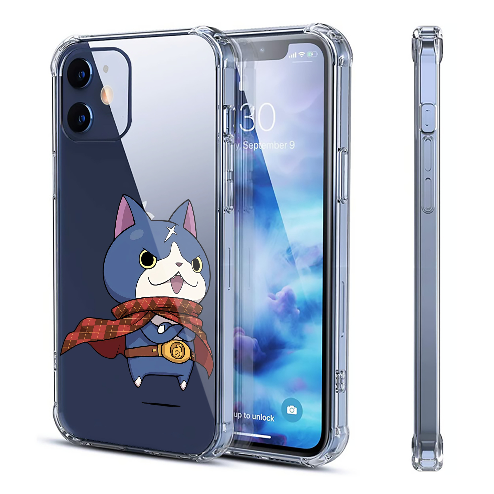 （画像用） 妖怪ウォッチ Yo-kai Watch 【iPhone 12シリーズ対応】透明スマホケース（クリアソフトケース）